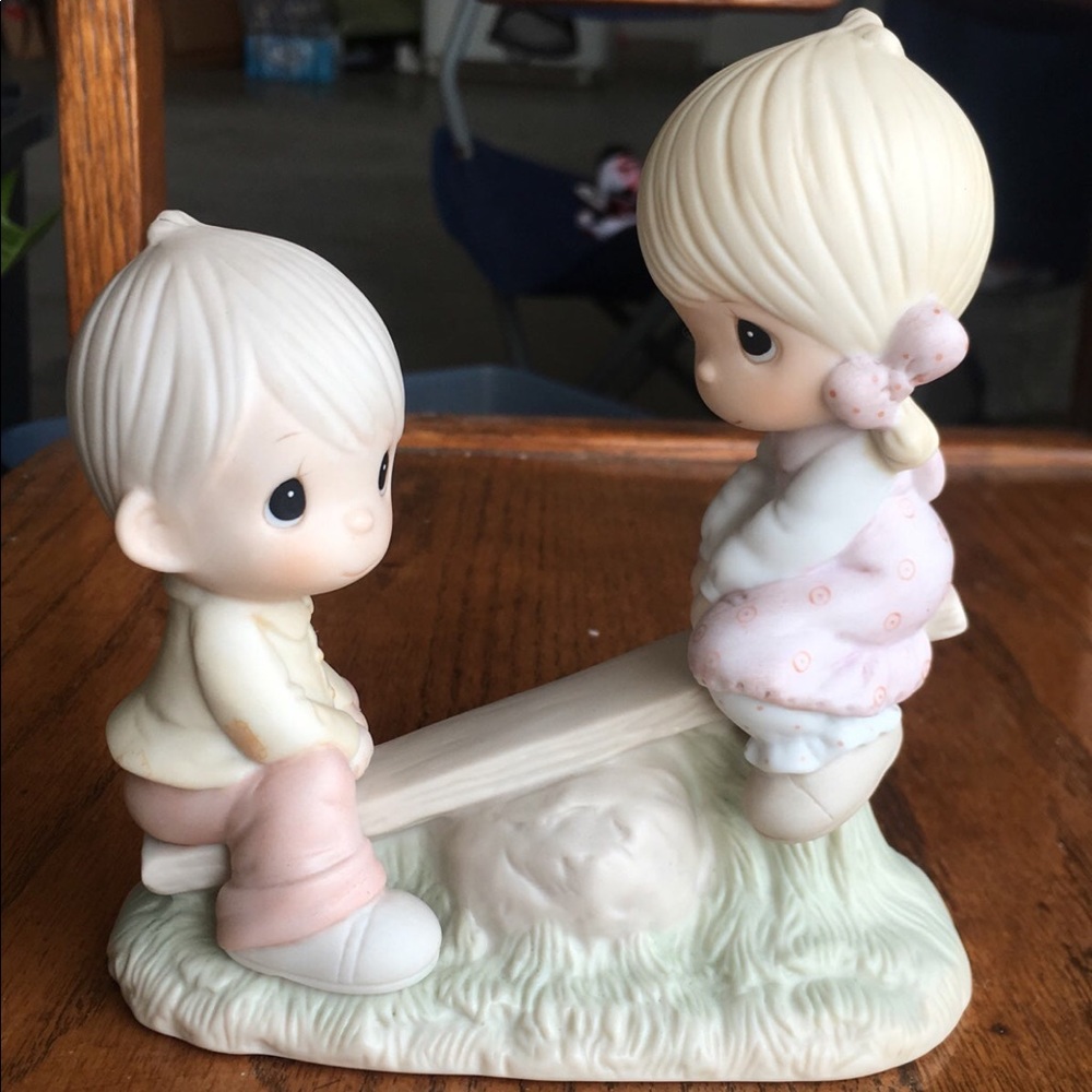precious moments love lifted me porcelain figurine